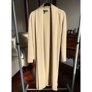 Cashmere long length flowing cardigan